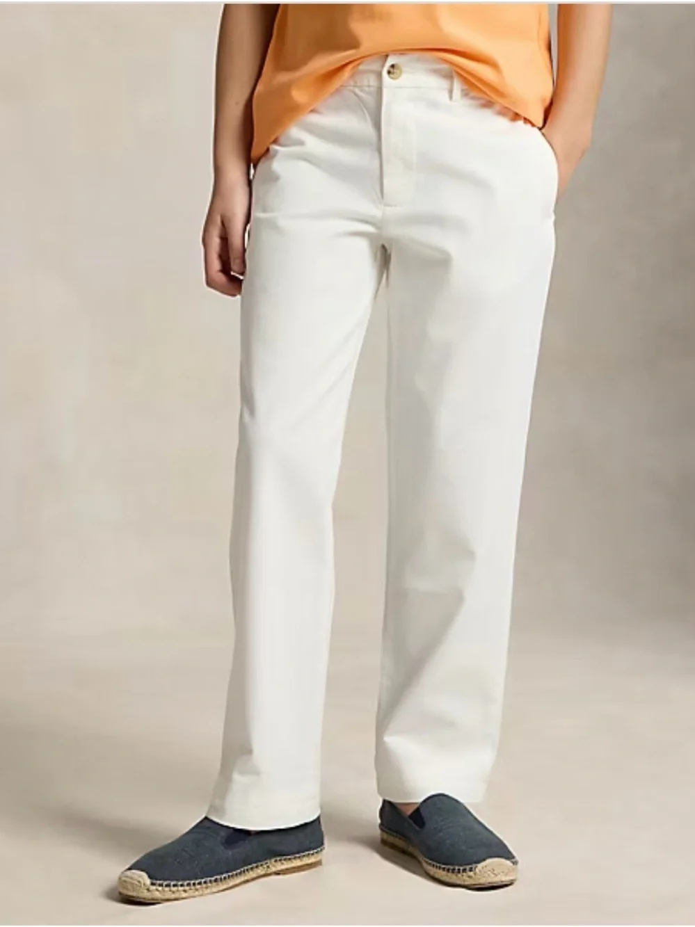 Ralph Lauren boy white Straight-Leg Kids Chinos